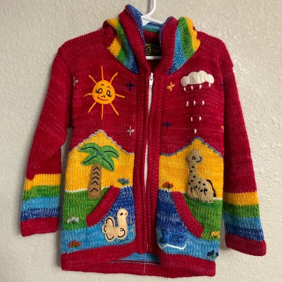 American South Side Colorful Children's Knit Sweater with Fun Designs unisex - Picture 3 of 8